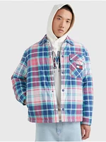 Blue Mens Plaid Outerwear Tommy Jeans - Men