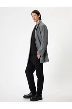 Koton Slim Fit Stretch Coat with Pocket Detail