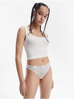 Bílé dámské krajkové kalhotky Calvin Klein Underwear