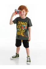 Denokids Dino Explorer Boys T-shirt Shorts Set