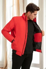 18137 Dewberry Slim Fit Mens Coat-RED