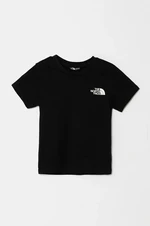 Dětské tričko The North Face TEEN S/S SIMPLE DOME TEE černá barva, s potiskem, NF0A8DRPJK31