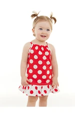 Denokids Red Polka Dot Baby Girl Strappy Summer Dress