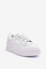 Women's platform sneakers white Finos