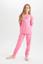 DEFACTO Girls Regular Fit 2-Piece Pajama Set