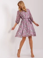 Women's purple floral dress