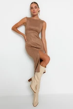 Trendyol Camel Woven Woven Dress