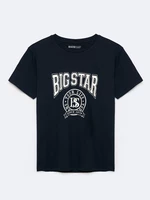 Big Star Man's T-shirt 152380 Navy Blue 403