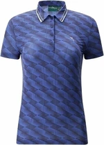 Chervo Womens Anzi Polo Blue Pattern 42 Polo