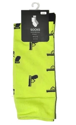 Socks Bratex 424 Classic Men Valentine's Day 39-46 green fluo kl-83