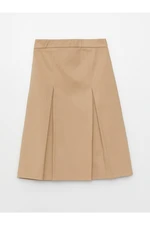 LC Waikiki Girl's Skirt with Elastic Waist and Pleated Pleat