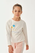 Dagi Ecru Embroidered Sweatshirt