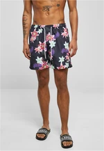 Patterned swimsuit shorts dark jungle aop