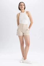 DEFACTO Regular Fit Poplin Normal Waist Short