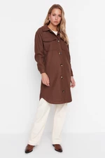 Trendyol Brown Pocket Detailed Coat