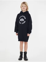 Dark Blue Hoodie Sweatshirt Dress Tommy Hilfiger - Girls