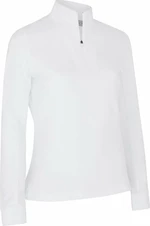 Callaway Womens Solid Sun Protection 1/4 Zip Alb strălucitor S