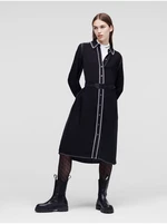 Black shirt dress KARL LAGERFELD - Women's