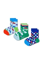 Detské ponožky Happy Socks Kids Car 3-pak