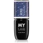 MYLAQ UV Gel Polish gelový lak na nehty odstín My Gleaming Blue 5 ml