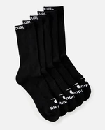 Ponožky Rip Curl BRAND CREW SOCK 5-PK Black