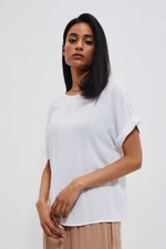 Viscose shirt blouse - white