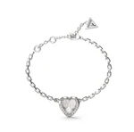 Guess Romantický oceľový náramok so srdiečkom Mon Amour JUBB04607JWRH 14,5 cm