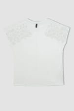 DEFACTO Crew Neck Printed Short Sleeve T-Shirt