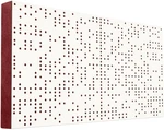 Mega Acoustic FiberPRO120 Binary Diffuser White/Dark Red Pannello in legno assorbente