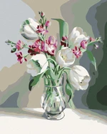 Zuty Pintura de diamantes White Tulips