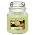 YANKEE CANDLE Aromatická sviečka Classic stredná Lime & Coriander 411 g