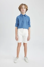 DEFACTO Boy's Gabardine Basic Shorts