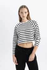 DEFACTO Cool Loose Fit Striped Long Sleeve T-Shirt