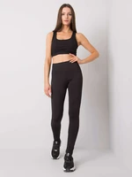 Women's black sports leggings