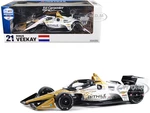 Dallara IndyCar 21 Rinus VeeKay "Bitnile" Ed Carpenter Racing (Road Course Configuration) "NTT IndyCar Series" (2023) 1/18 Diecast Model Car by Green