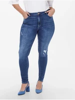 Blue Skinny Fit Jeans ONLY CARMAKOMA Laola - Nők