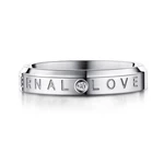 Stainless steel ring - Eternal love