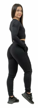 Nebbia High-Waist Joggers INTENSE Signature Black S Fitness nadrág
