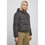 Women's Puffer Pull Over Black Jacket