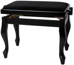 GEWA Piano Bench Deluxe Classic Klavierhocker aus Holz Black Matt