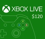 XBOX Live $120 Prepaid Card US