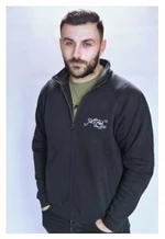 Jet fish mikina čierna zip-veľkosť m