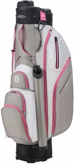 Bennington QO 9 Water Resistant Grey/White/Pink Torba na wózek golfowy