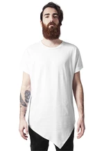 Asymmetrical long T-shirt white