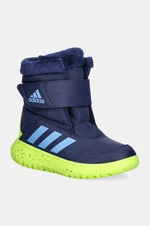 Dětské sněhule adidas Winterplay C tmavomodrá barva, IF1716