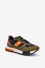 Insulated men's sneakers Lee Cooper green