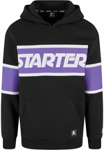 Men's sweatshirt Starter Across Stripe Hoodie black/purple