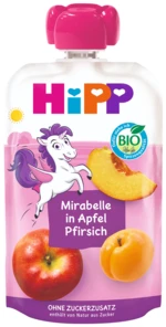 HIPP HiPPis BIO Kapsička jablko, broskyňa a mirabelka 100 g