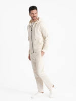 Ombre Men's sweatshirt set unbuttoned sweatshirt + pants