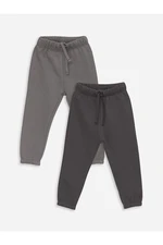 LC Waikiki Lw - Elastic Waist Baby Boy Tracksuit Bottoms 2-Pack